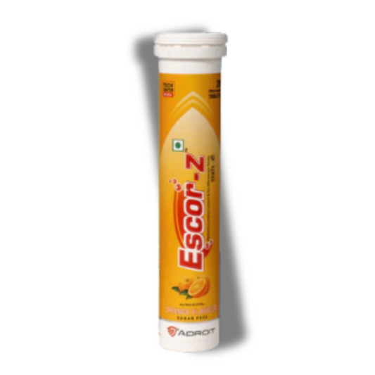 Escor-Z Sugar-Free Orange Effervescent Tablet with Zinc Immunity 20tablets