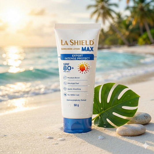 La Shield Max Spf 80+ Sunscreen Lotion 50 Gm